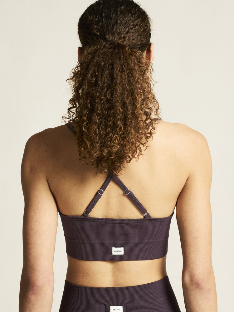 Collective Rib Strap Sports bra W - 8