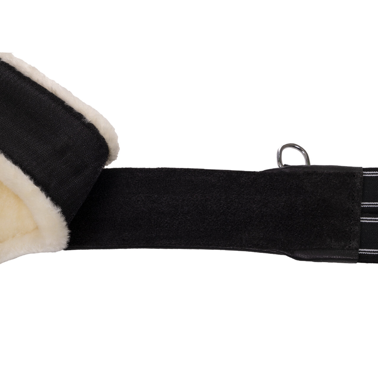 QHP Saddle Pad with Detachable Fur - Black - Robust