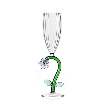 Botanica lila blomma champagneglas