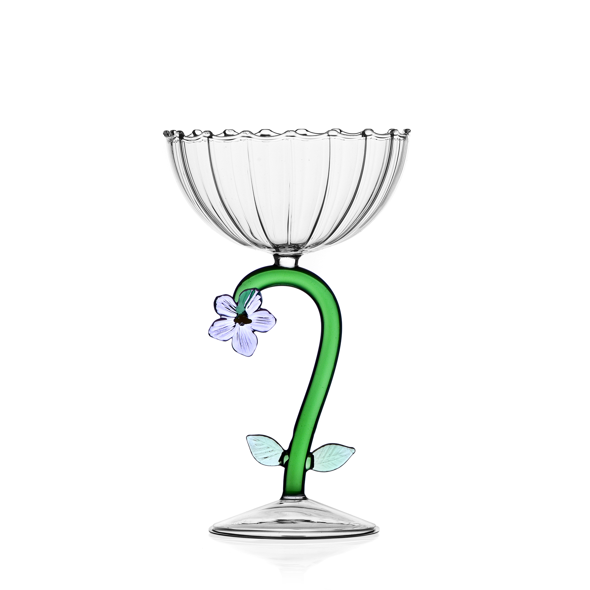 Botanica lila blomma champagne coupeglas