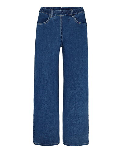 Mirakelbyxa Donna loose kort denimblå
