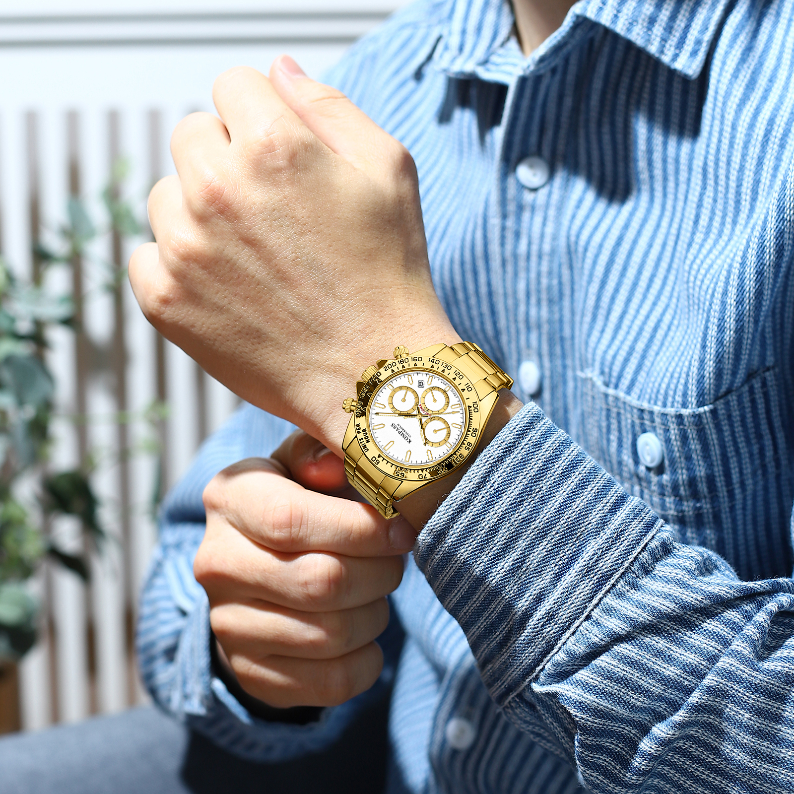 Kompass ChronoRace Gold White - 7