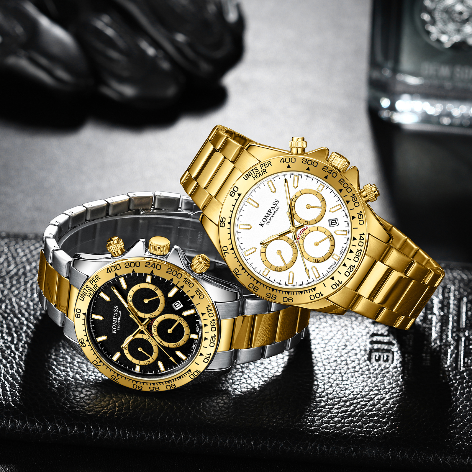 Kompass ChronoRace Gold White - 9