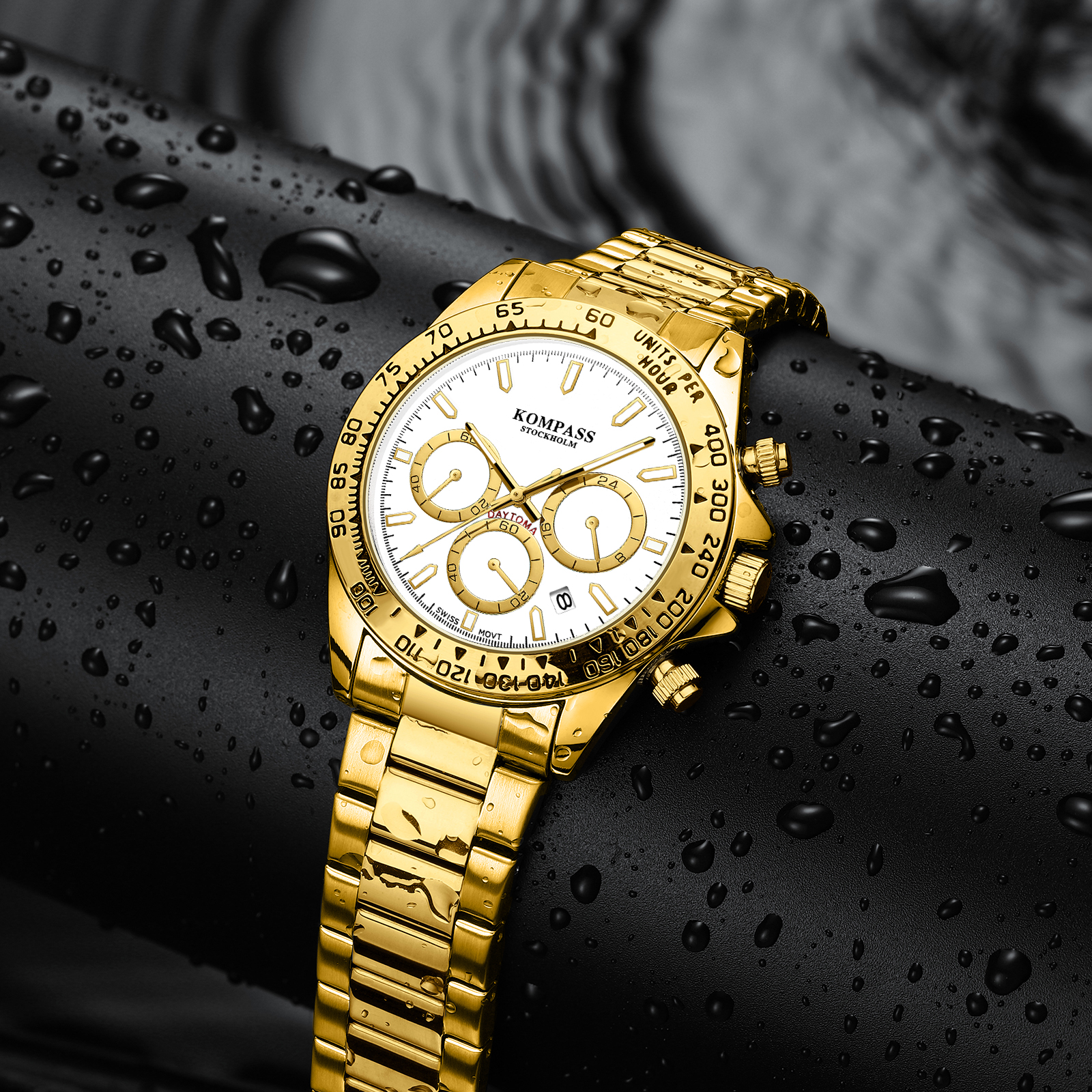 Kompass ChronoRace Gold White - 6