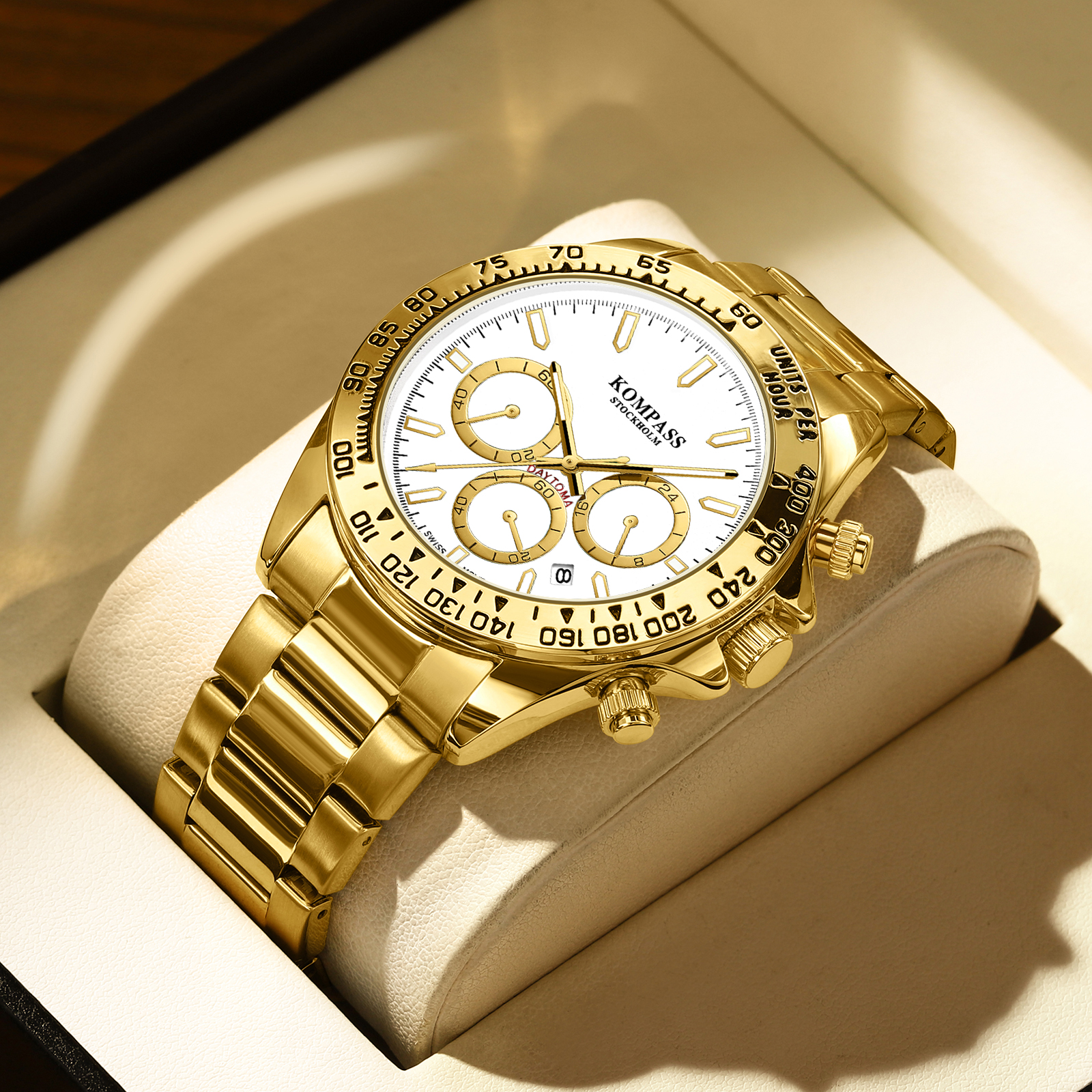 Kompass ChronoRace Gold White - 5