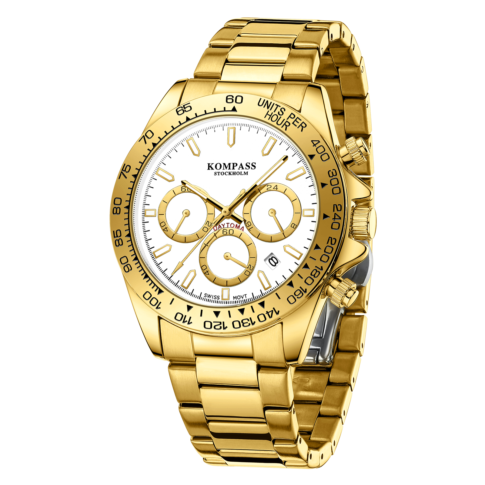 Kompass ChronoRace Gold White - 3