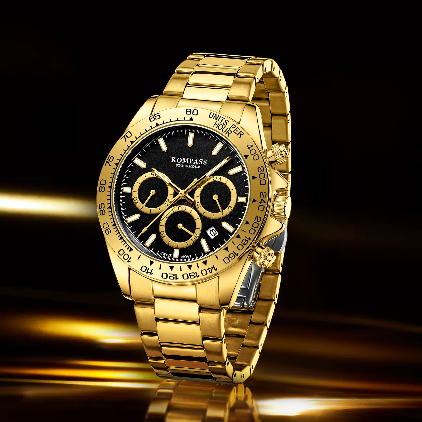Kompass ChronoRace Gold Black - 10