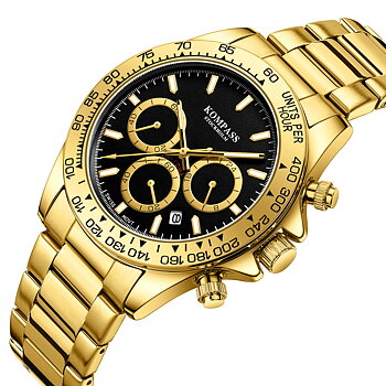Kompass ChronoRace Gold Black