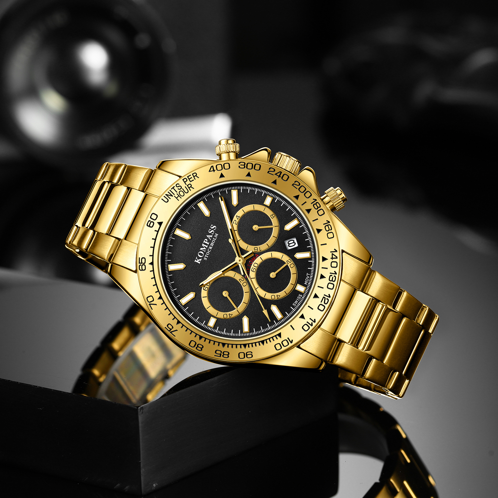 Kompass ChronoRace Gold Black - 4
