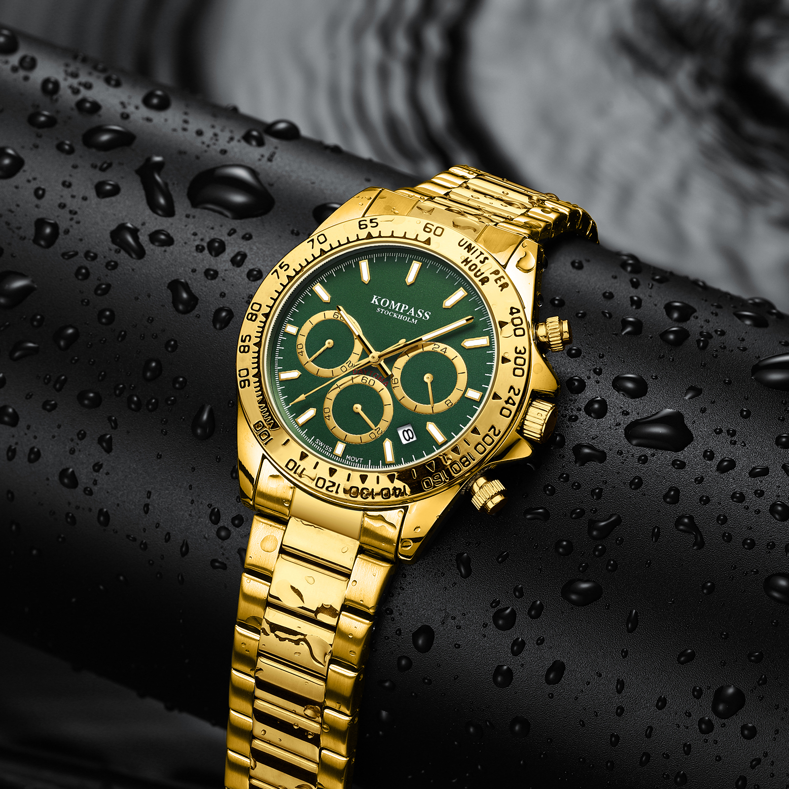 Kompass ChronoRace Gold Green - 6