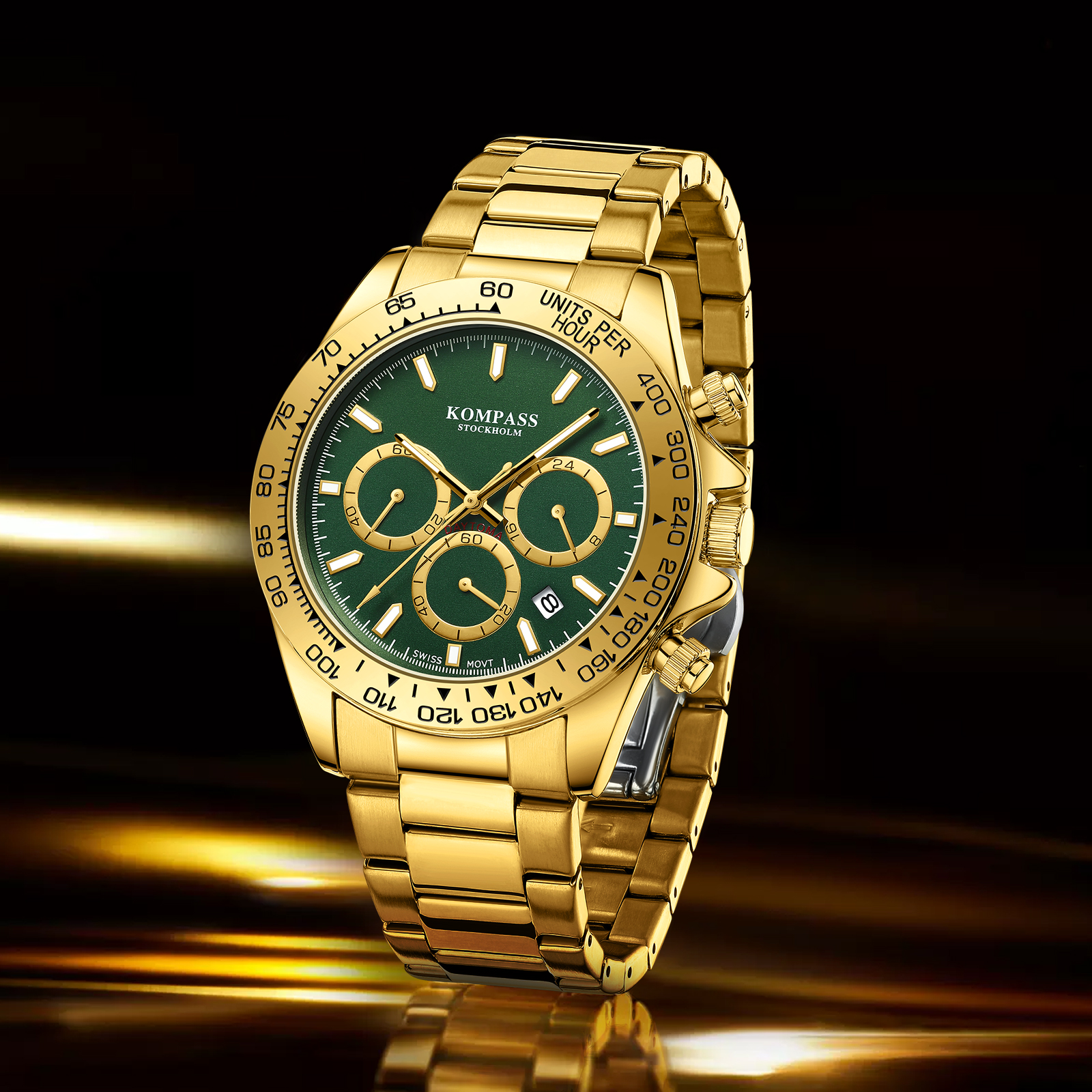 Kompass ChronoRace Gold Green - 11