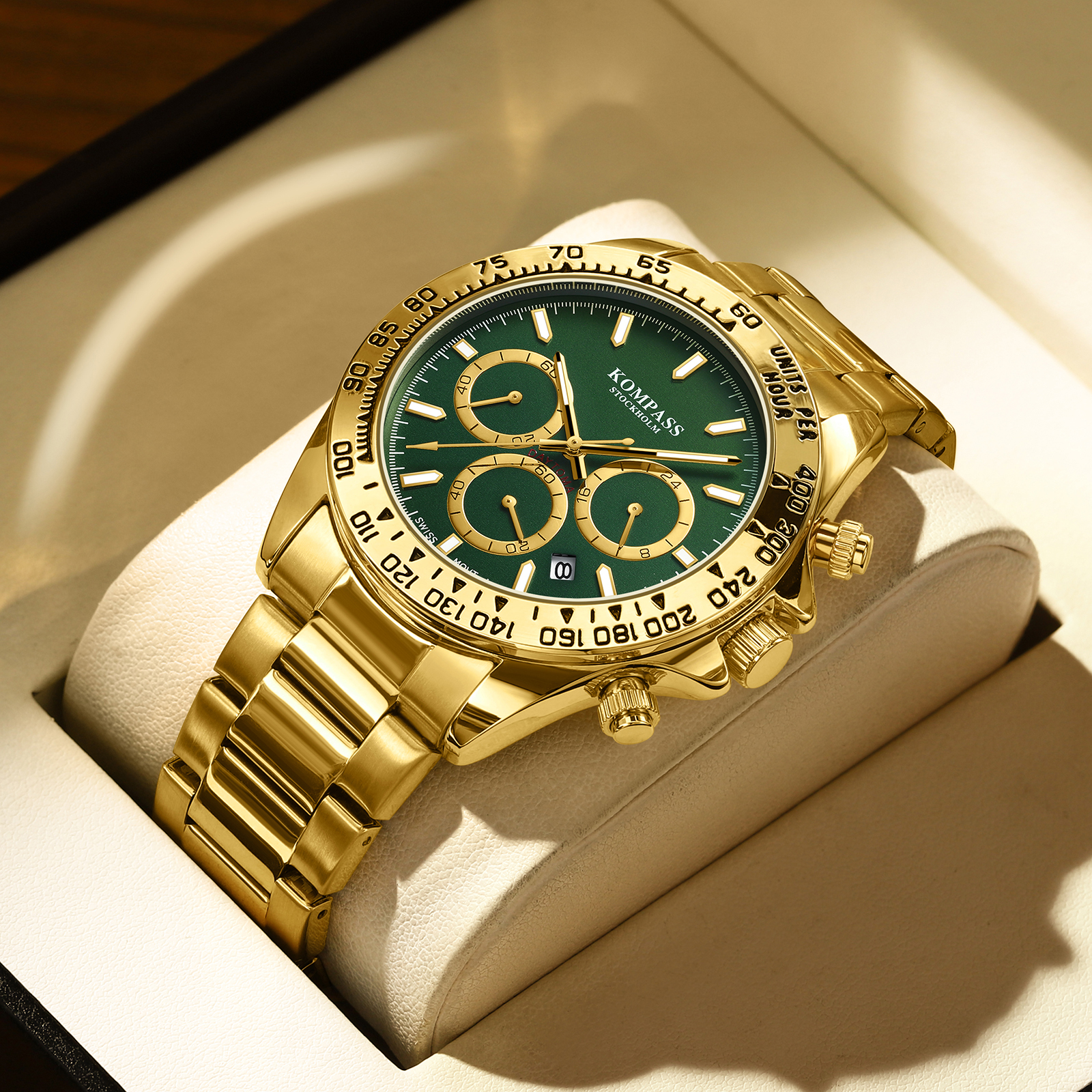 Kompass ChronoRace Gold Green - 5