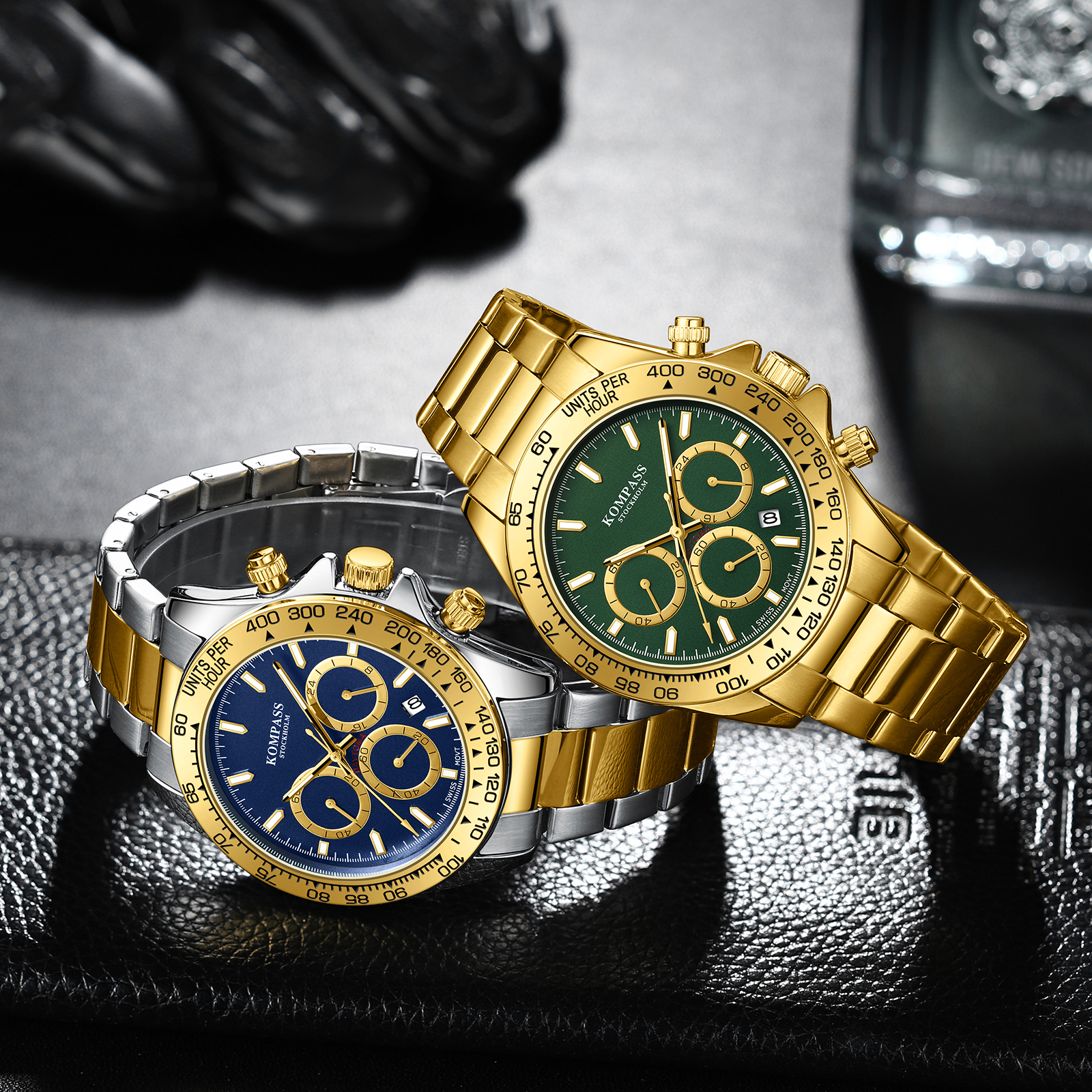 Kompass ChronoRace Gold Green - 9