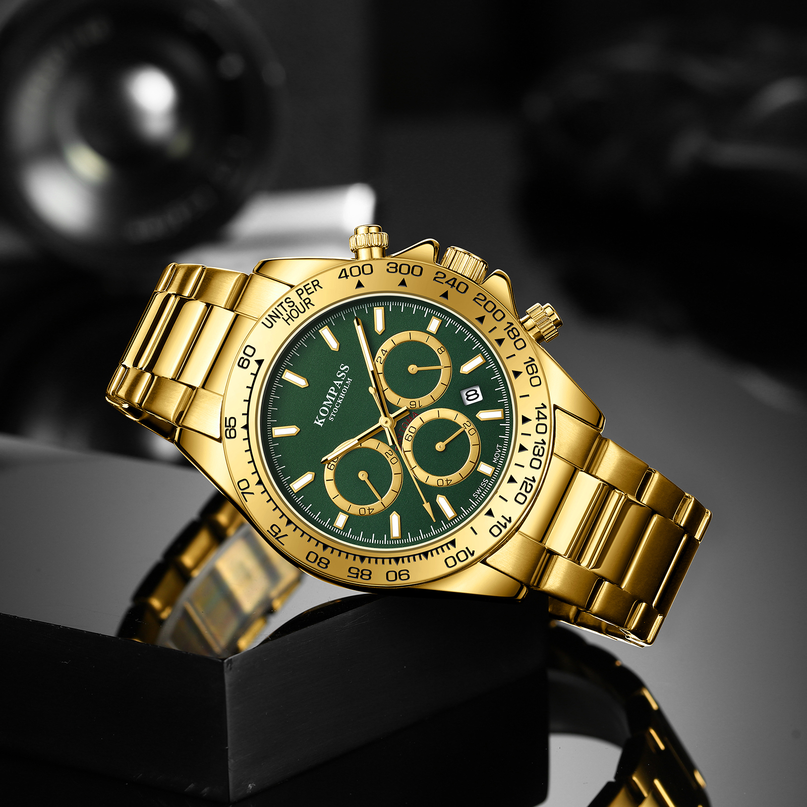 Kompass ChronoRace Gold Green - 4