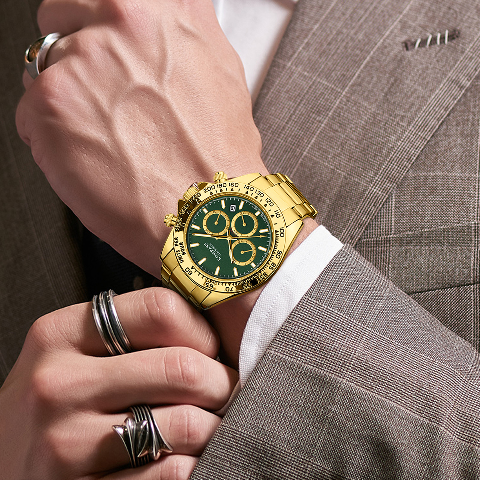 Kompass ChronoRace Gold Green - 10