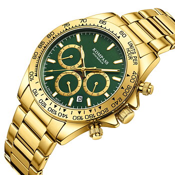 Kompass ChronoRace Gold Green