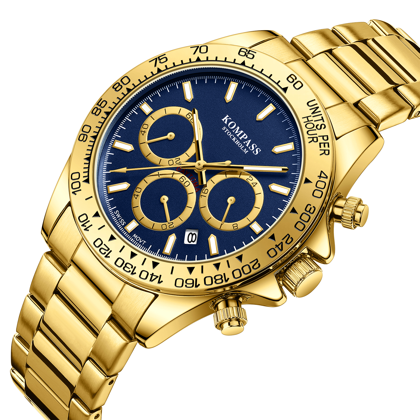 Kompass ChronoRace Gold Blue – bild 2