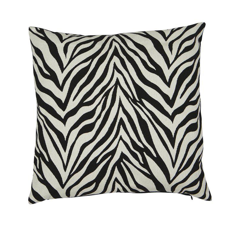 Zebra kuddfodral svart/natur