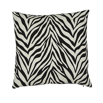 Zebra kuddfodral svart/natur