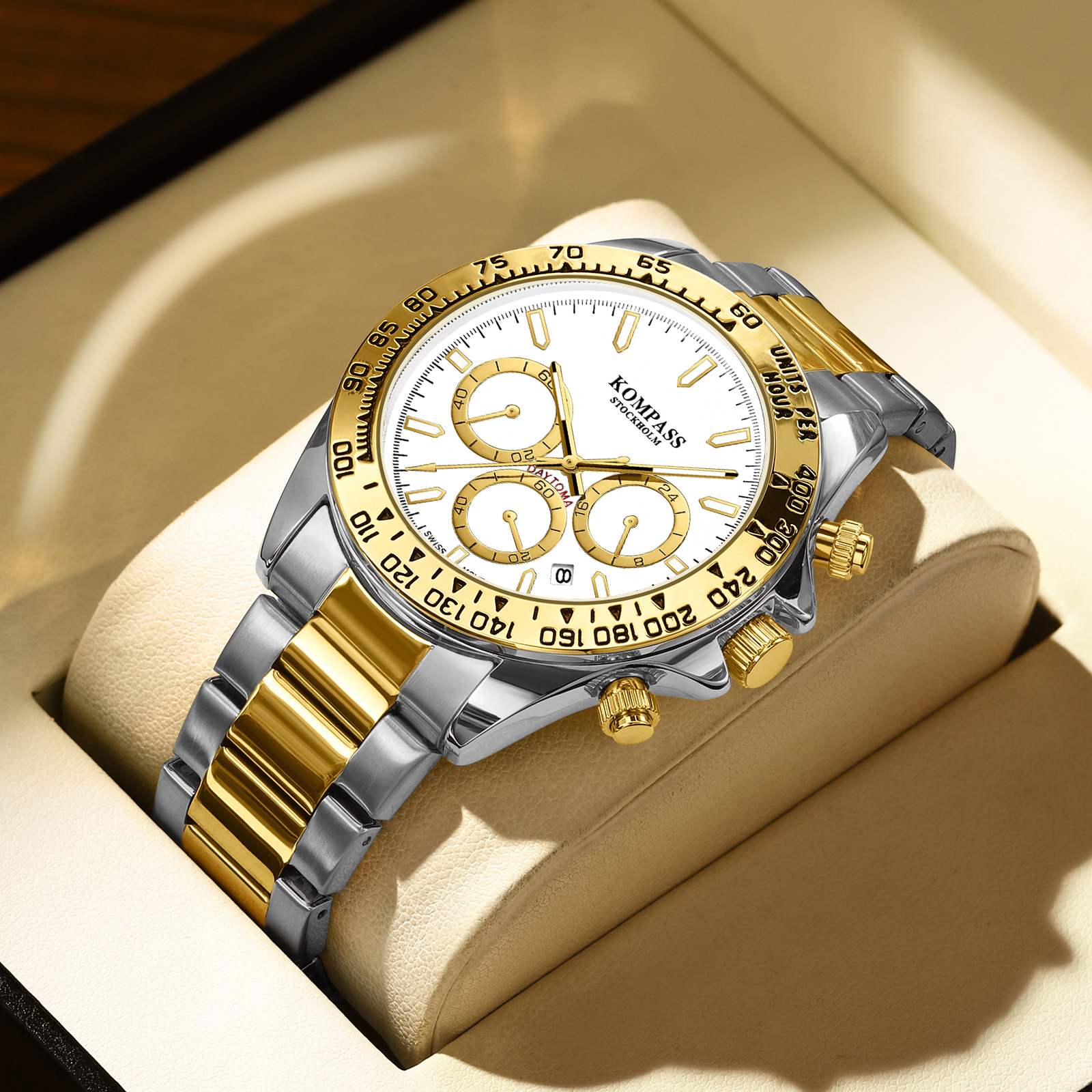 Kompass ChronoRace Silver Gold White - 5