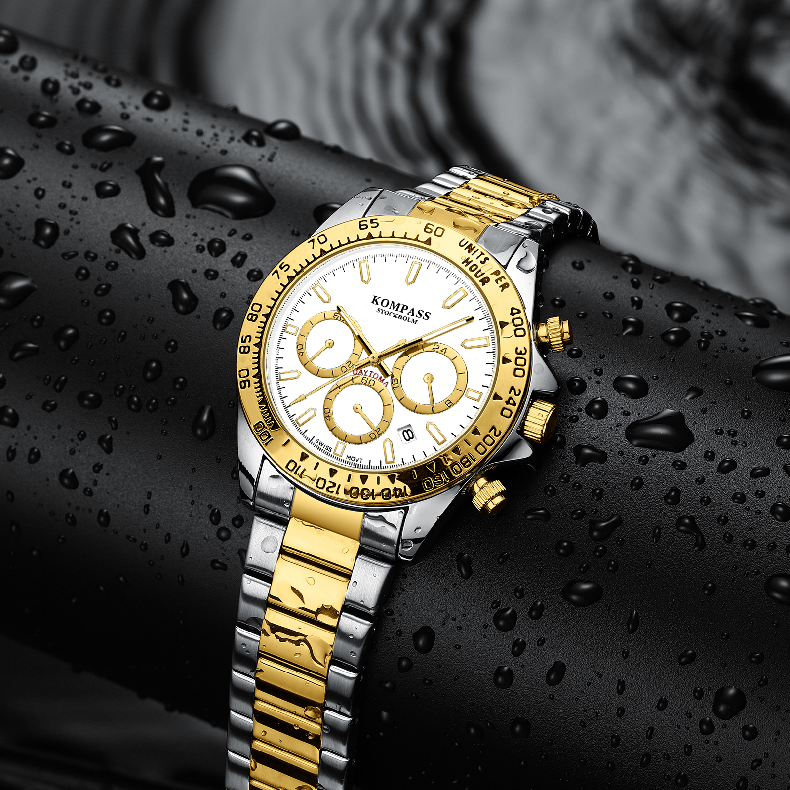 Kompass ChronoRace Silver Gold White - 6