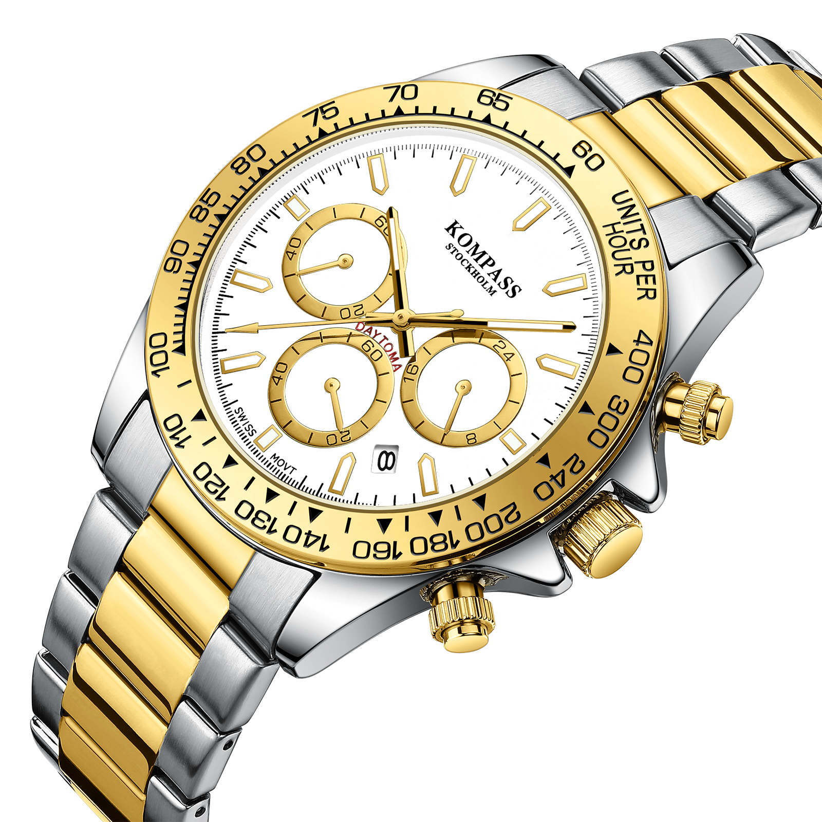 Kompass ChronoRace Silver Gold White - 2
