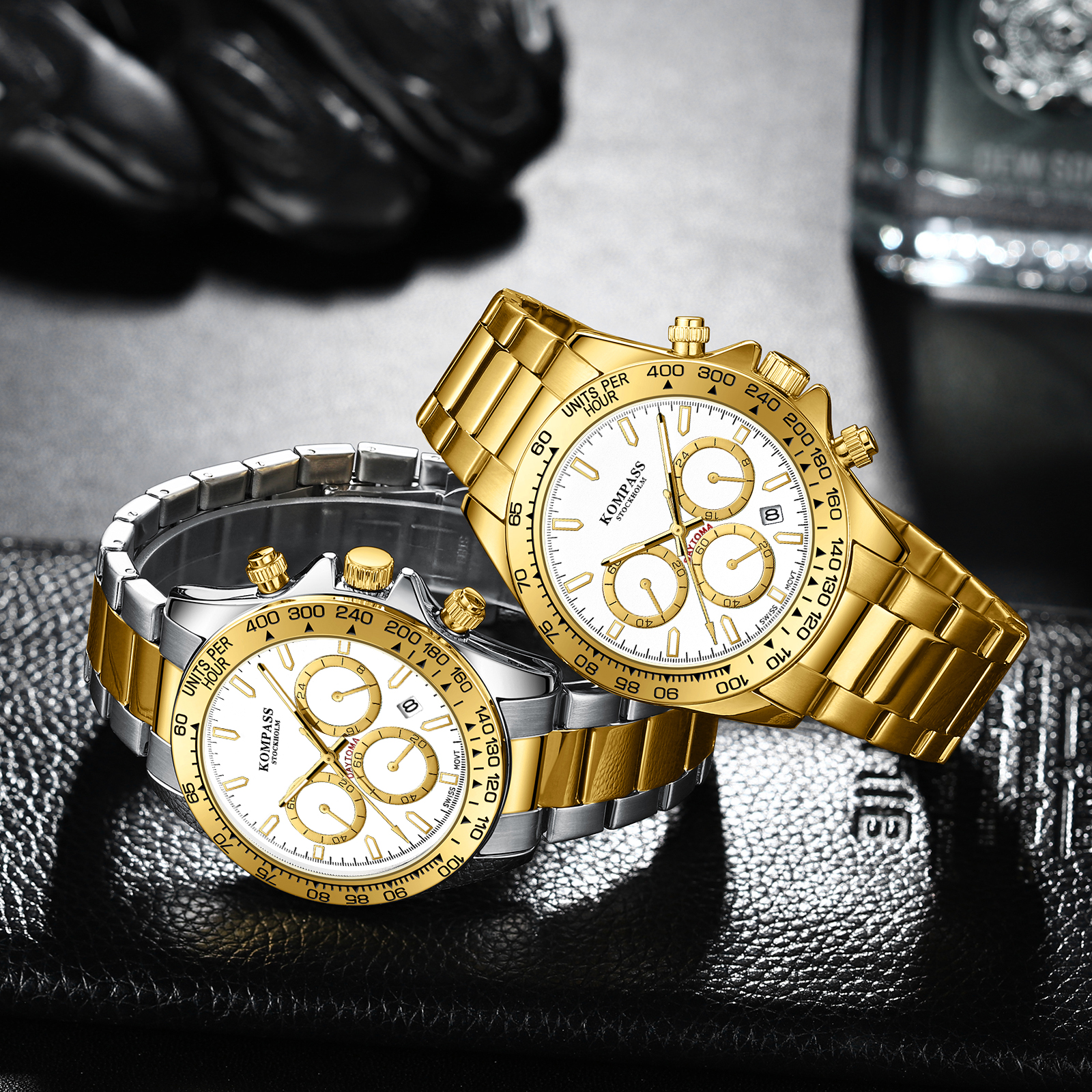 Kompass ChronoRace Silver Gold White - 9