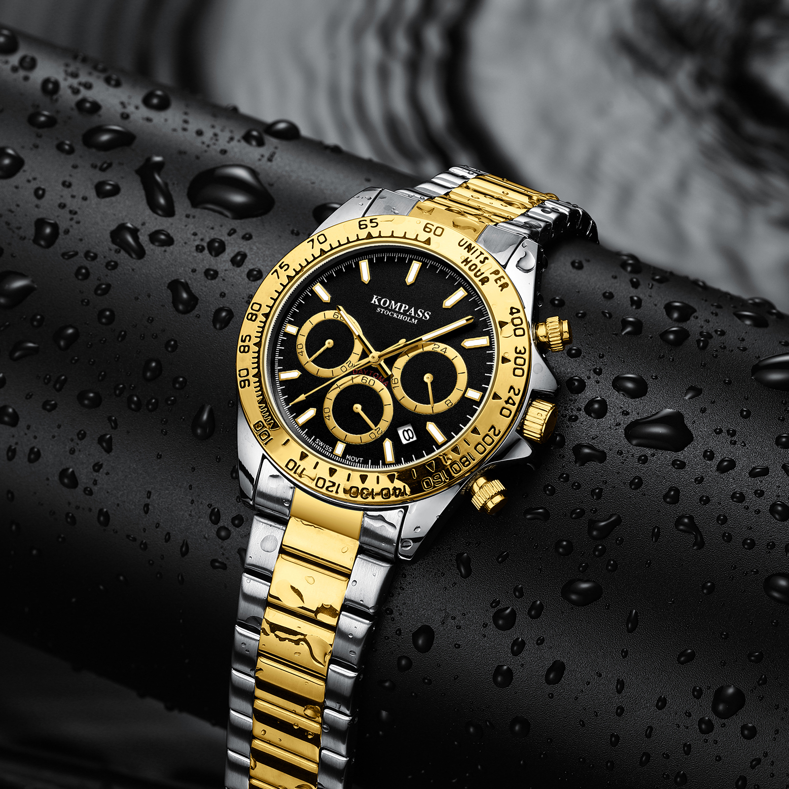 Kompass ChronoRace Silver Gold Black - 6