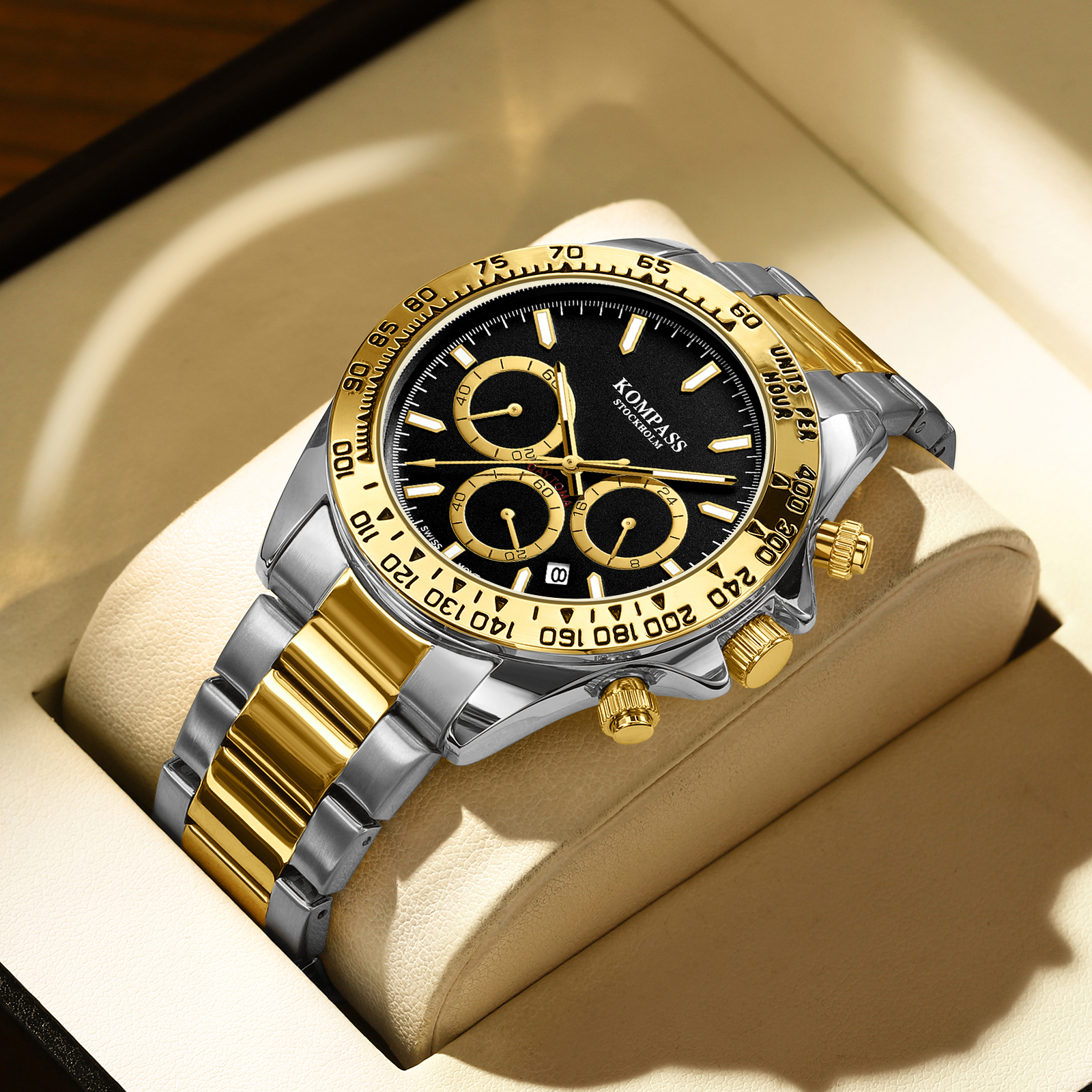 Kompass ChronoRace Silver Gold Black - 5