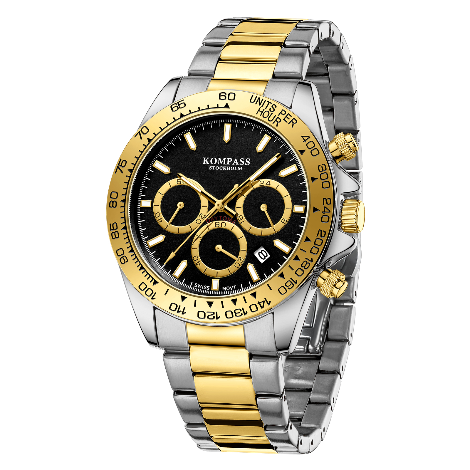 Kompass ChronoRace Silver Gold Black - 3