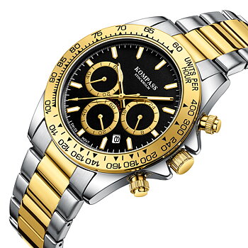 Kompass ChronoRace Silver Gold Black
