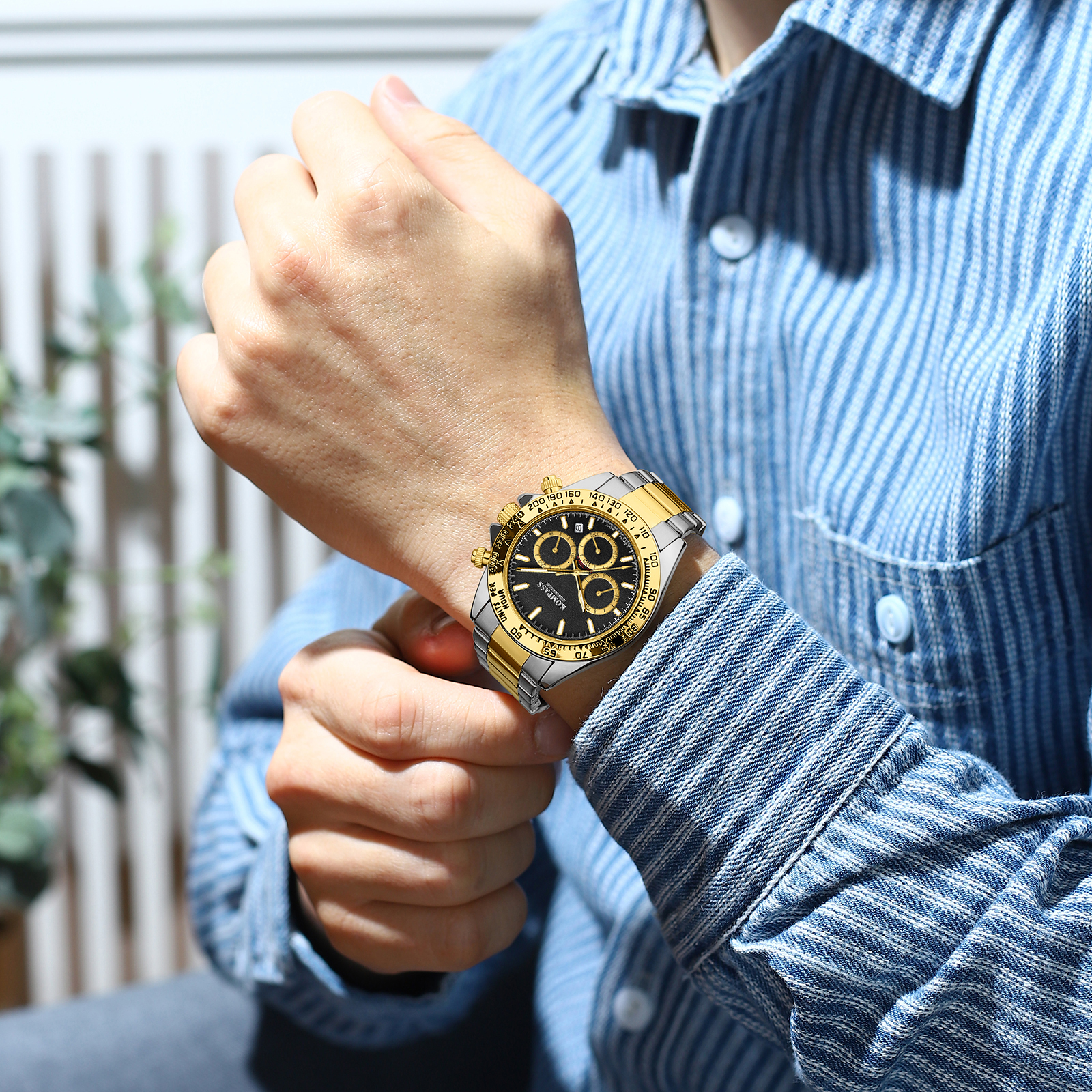 Kompass ChronoRace Silver Gold Black - 7