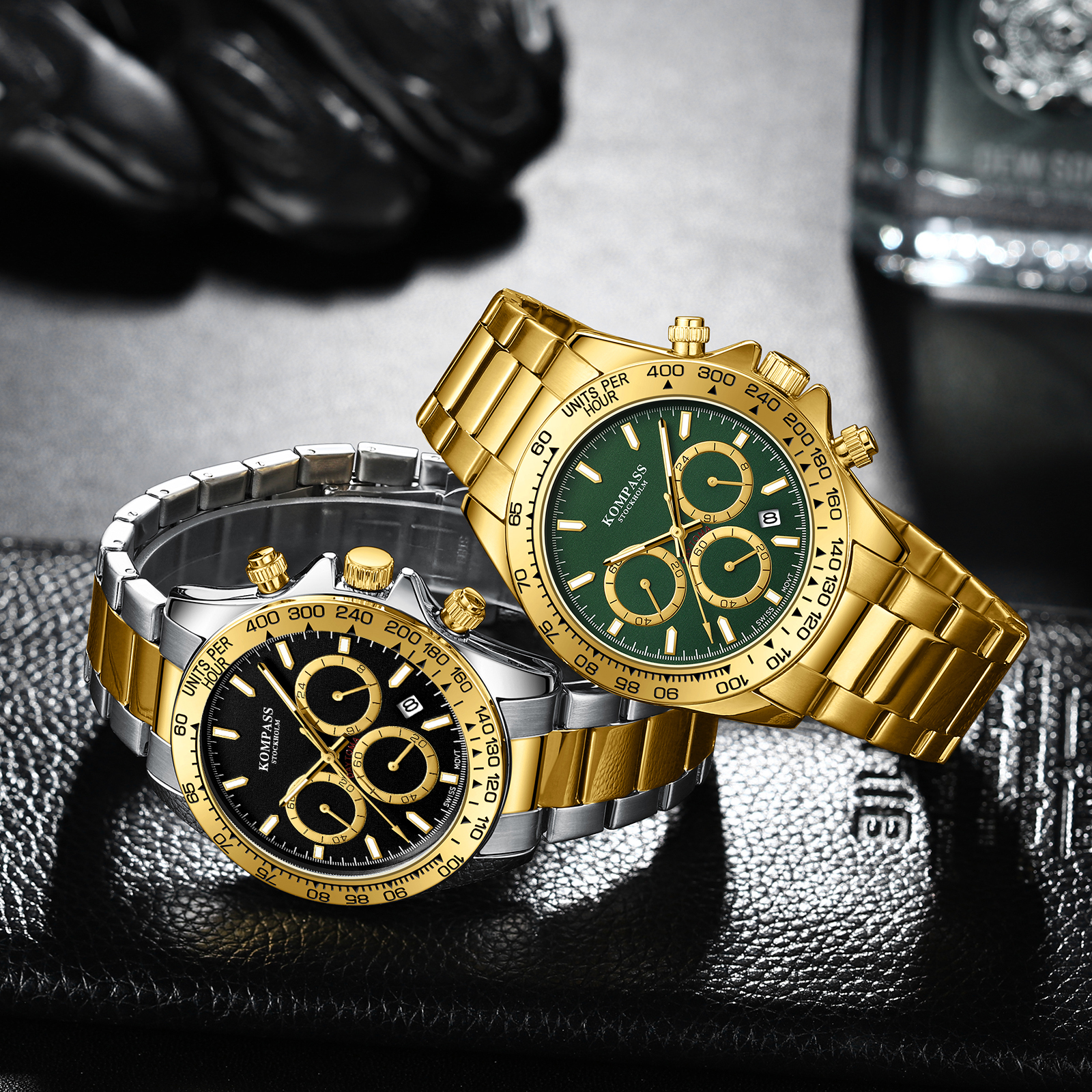 Kompass ChronoRace Silver Gold Black - 9