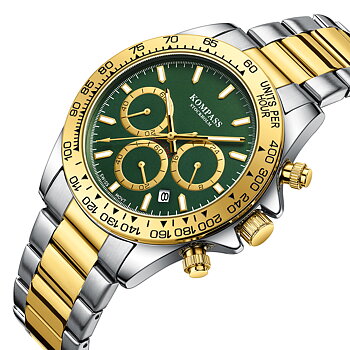 Kompass ChronoRace Silver Gold Green