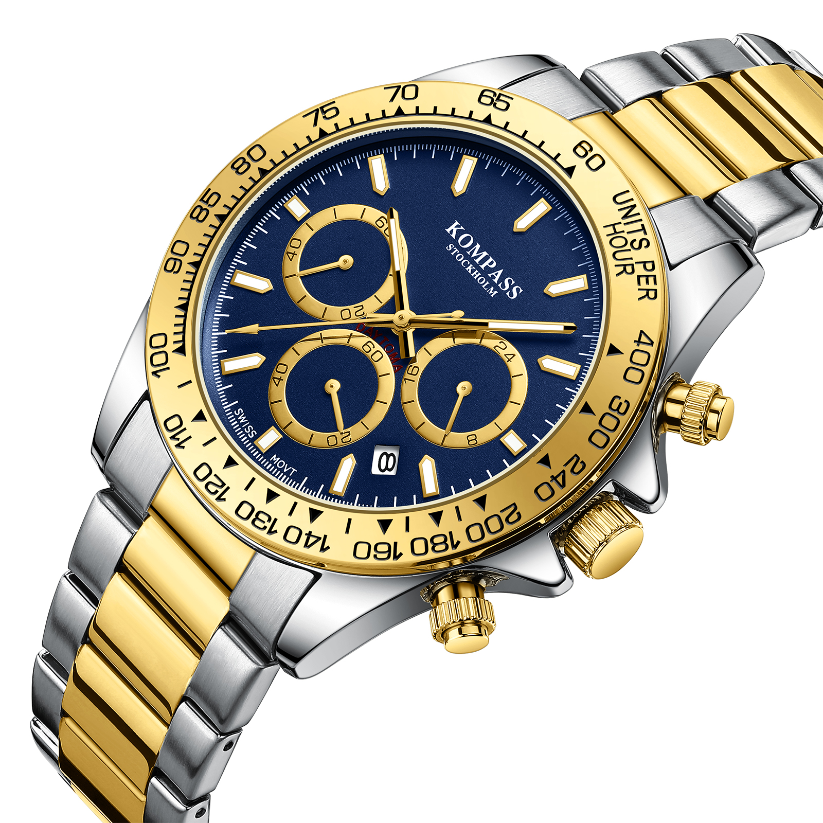 Kompass ChronoRace Silver Gold Blue - 2
