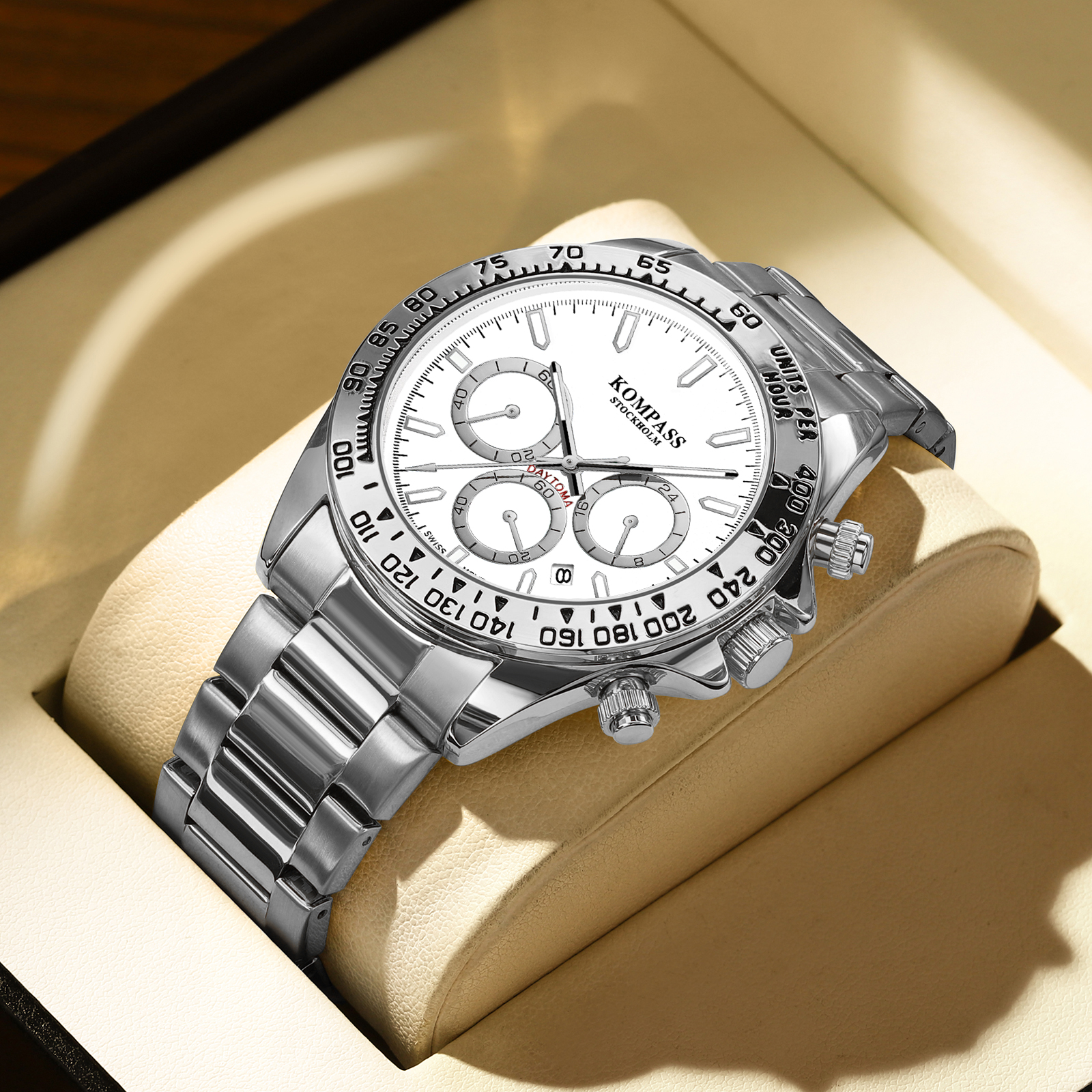 Kompass ChronoRace Silver White - 5