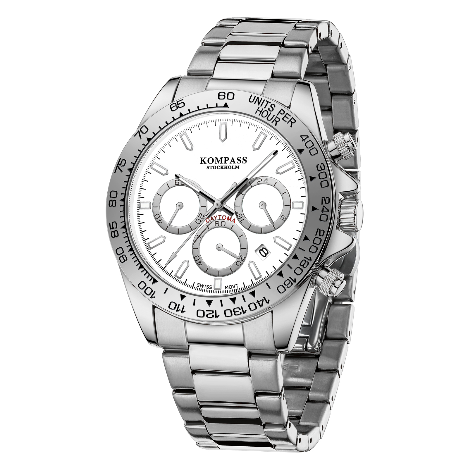Kompass ChronoRace Silver White - 3