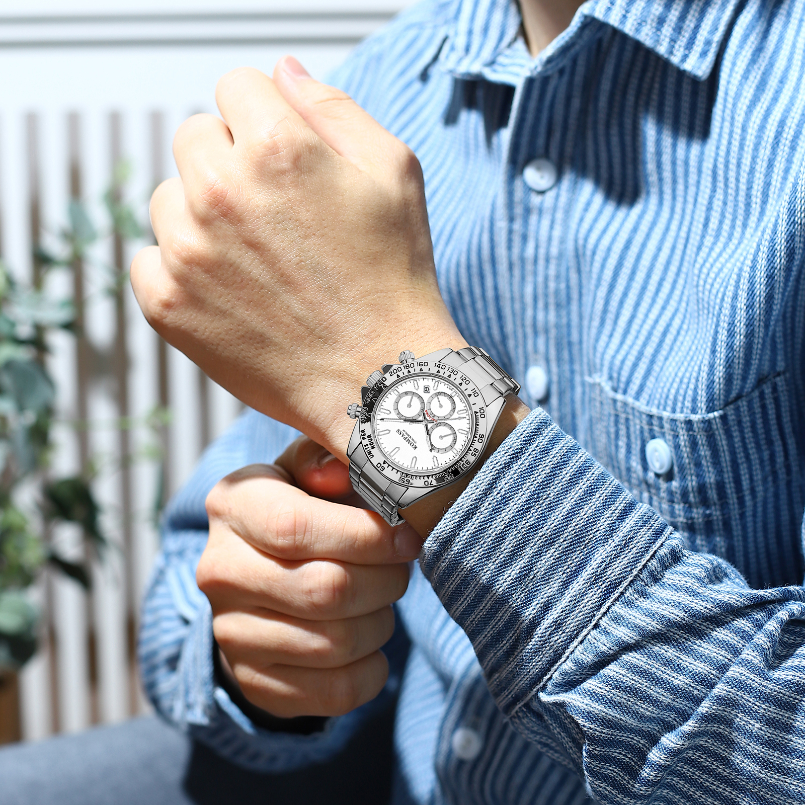 Kompass ChronoRace Silver White - 7