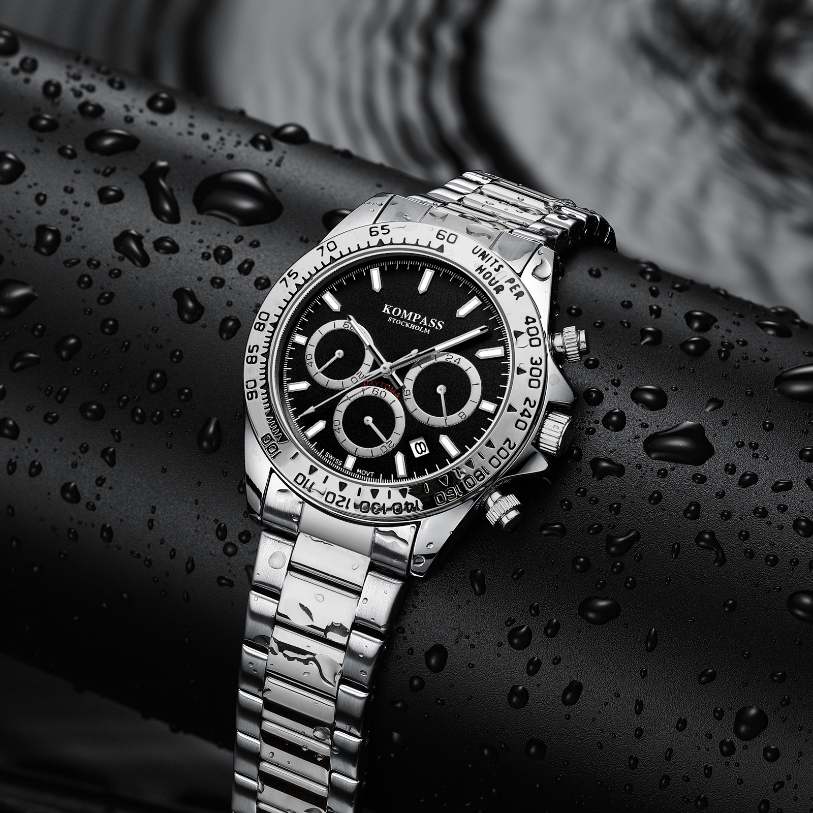 Kompass ChronoRace Silver Black - 6