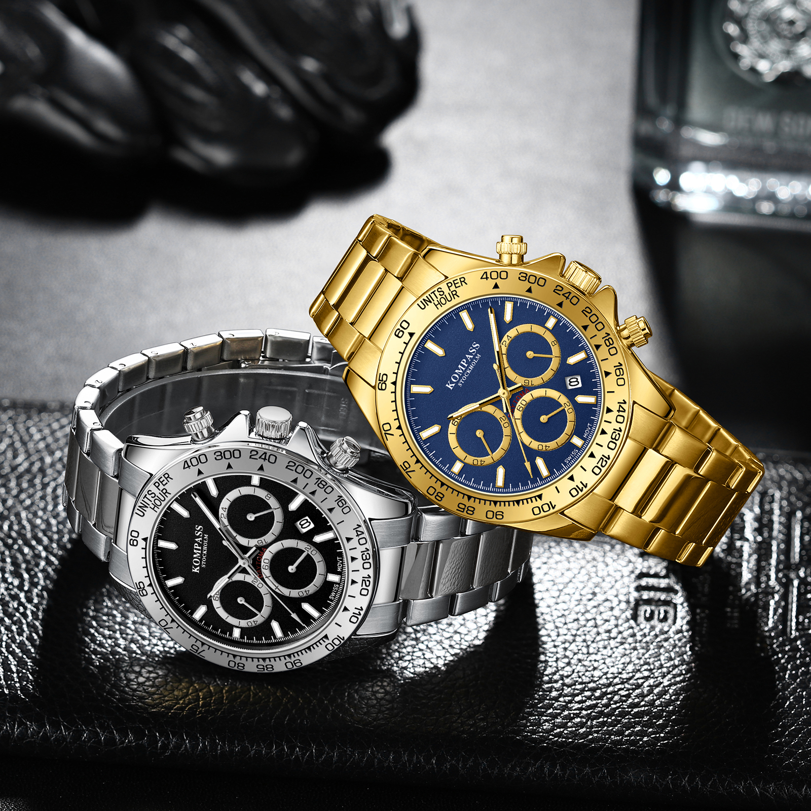 Kompass ChronoRace Silver Black - 9