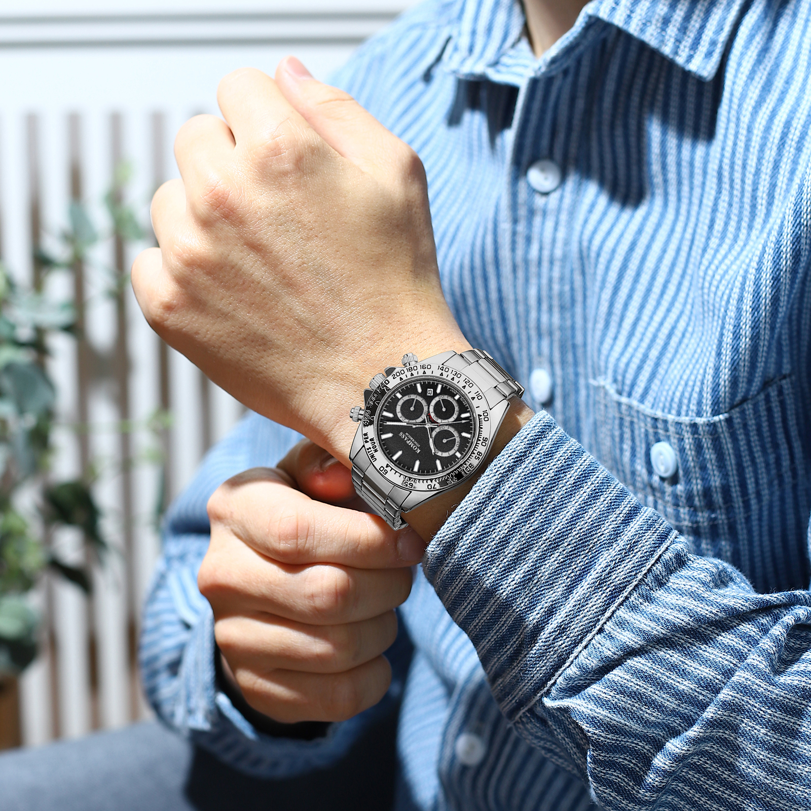 Kompass ChronoRace Silver Black - 7