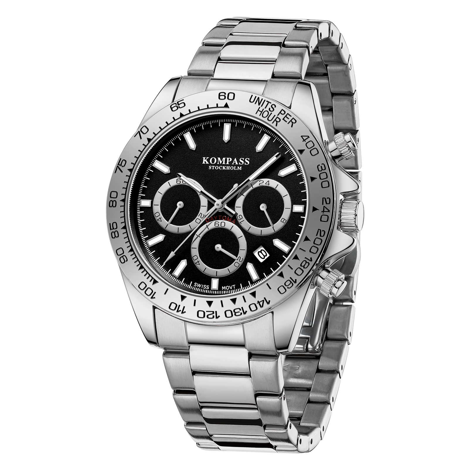 Kompass ChronoRace Silver Black - 3