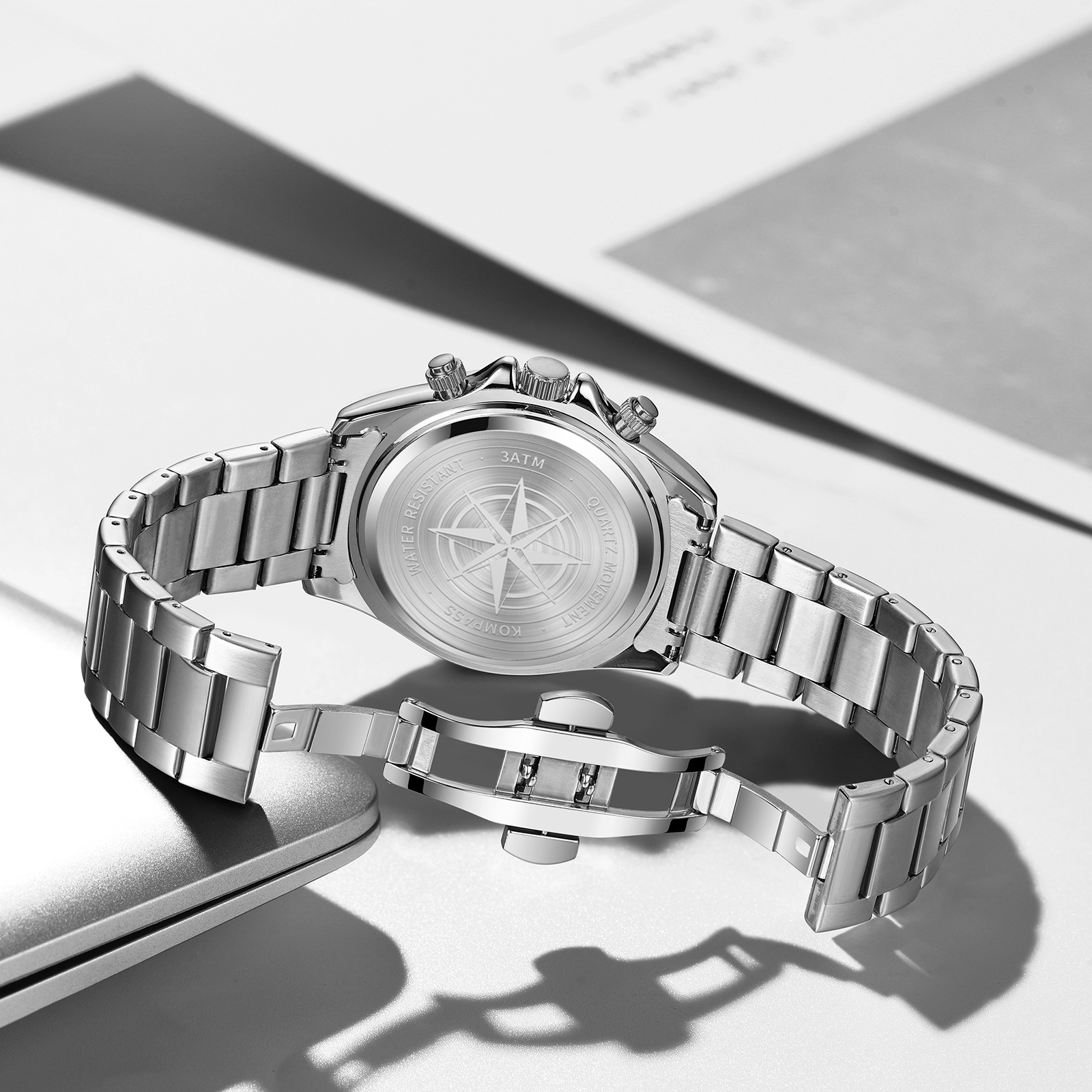 Kompass ChronoRace Silver Black - 10