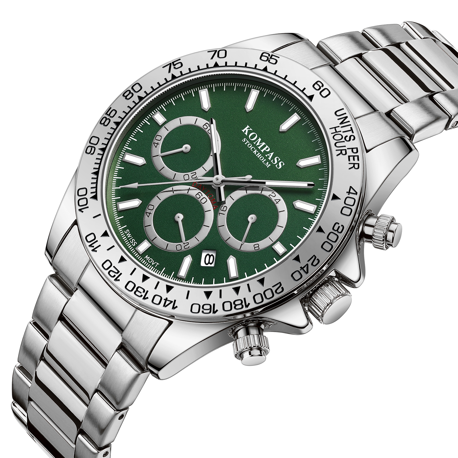 Kompass ChronoRace Silver Green - 2