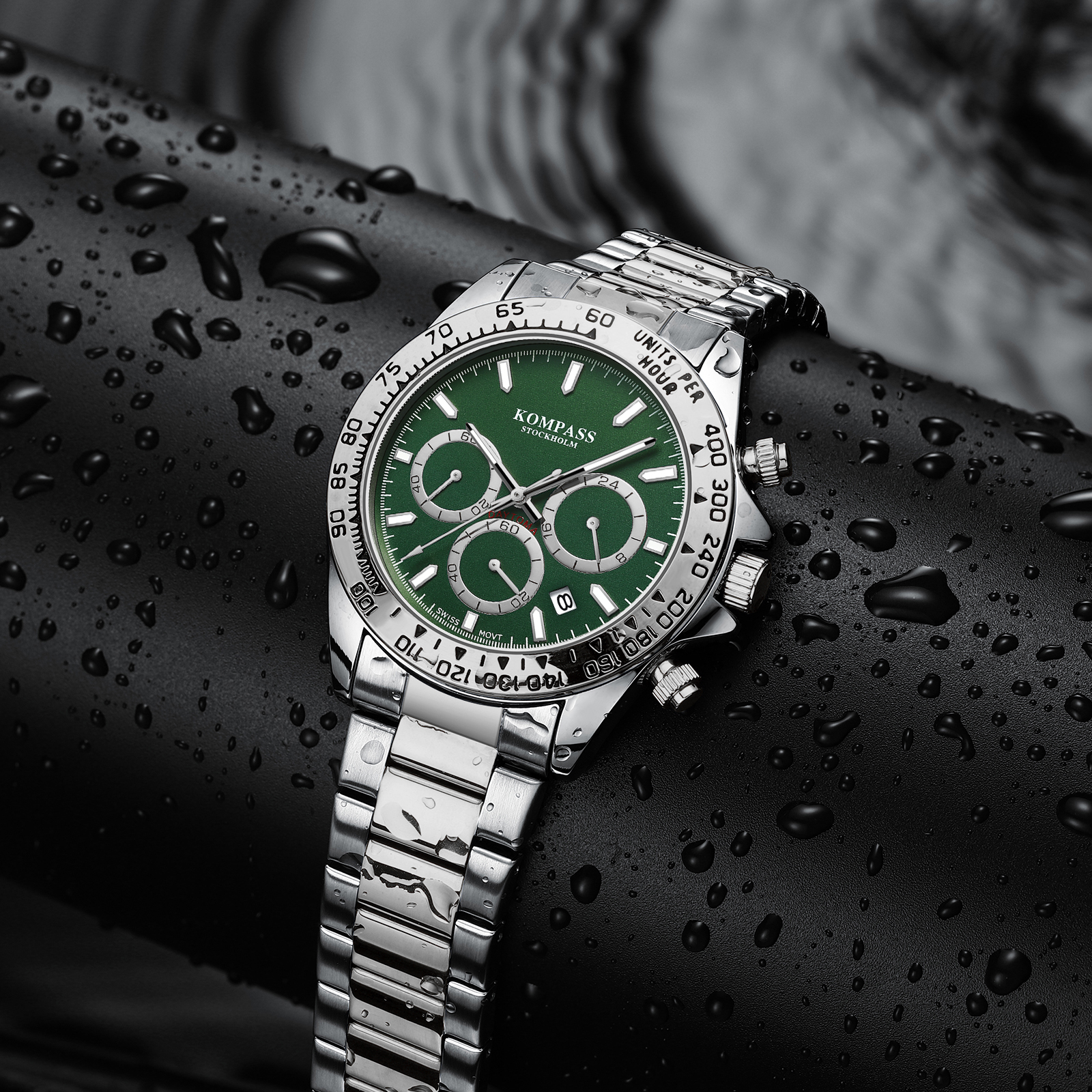 Kompass ChronoRace Silver Green - 6
