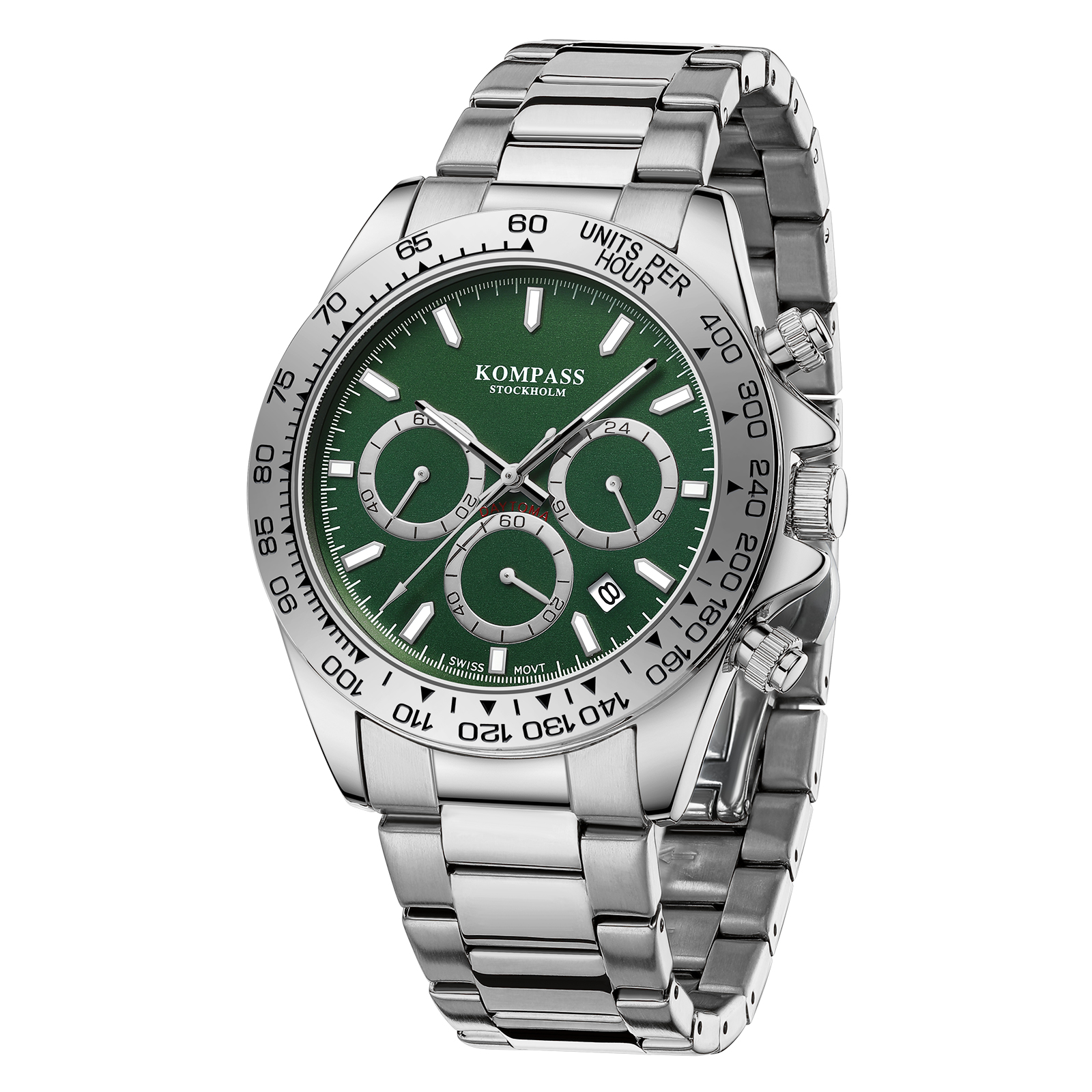 Kompass ChronoRace Silver Green - 3