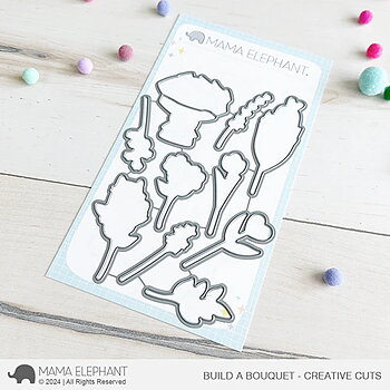  MAMA ELEPHANT-BUILD A BOUQUET STAMP & DIE SET
