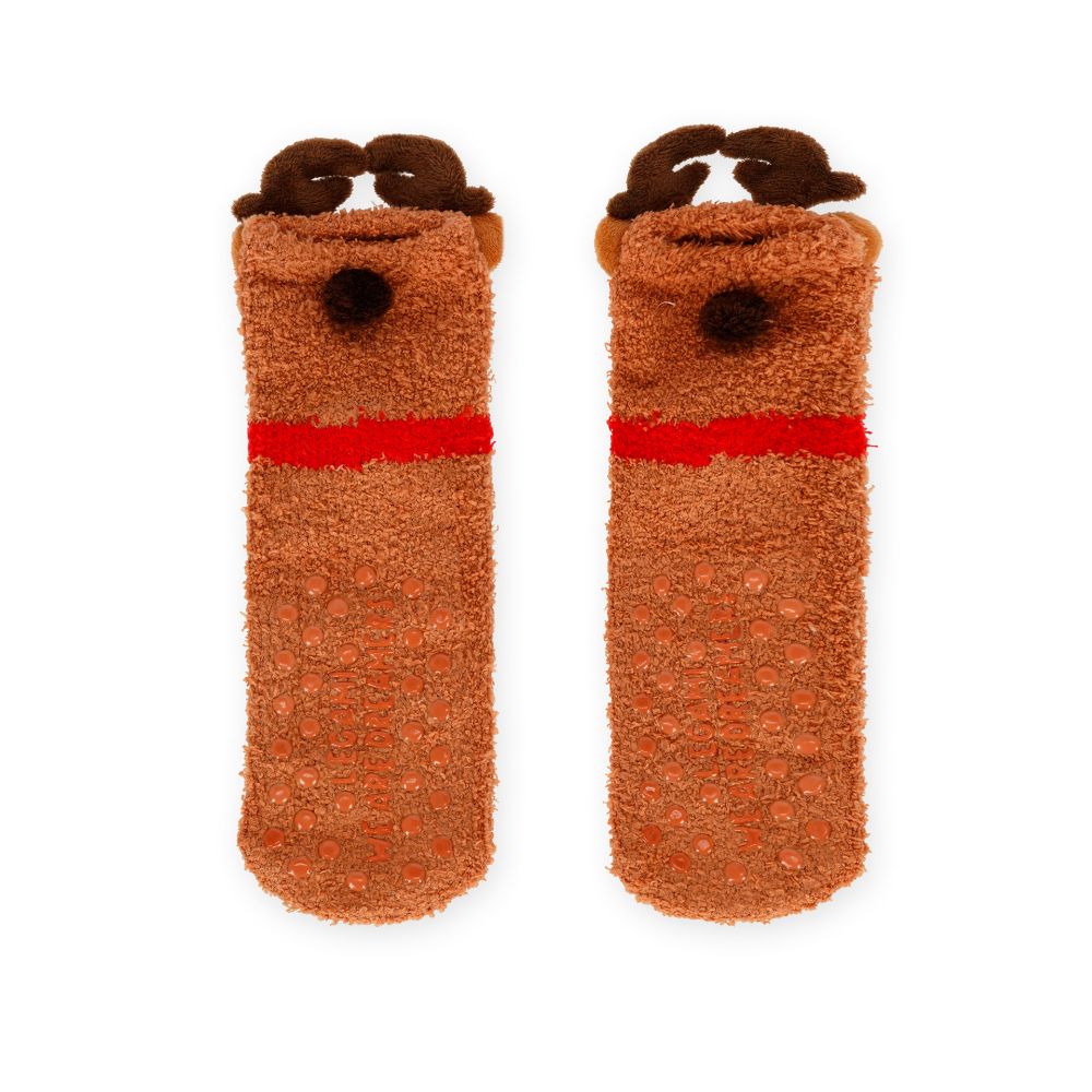 It´s a match, non slip socks, Reindeer (børn) - 3