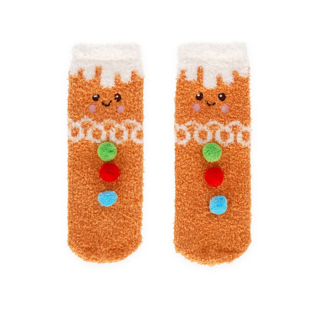 It´s a match, non slip socks, Gingerbread (barn) - 2