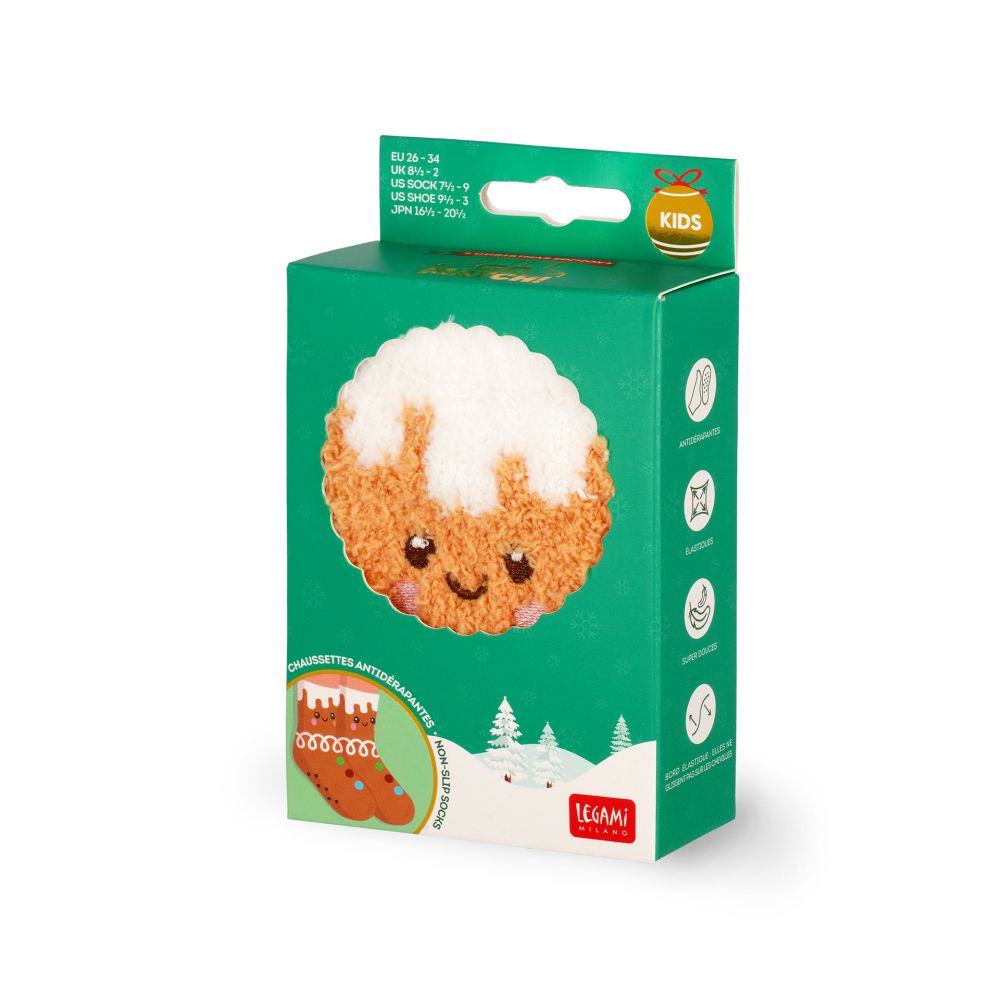 It´s a match, non slip socks, Gingerbread (barn) - 5